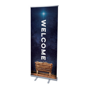 A Child Is Born 2'7" x 6'7"  Vinyl Banner