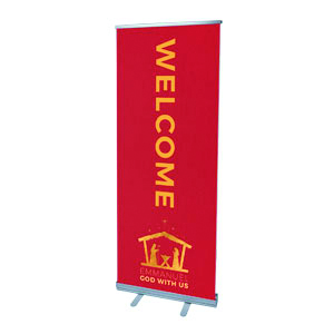 Emmanuel God with Us 2'7" x 6'7"  Vinyl Banner