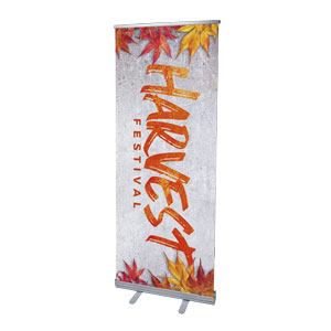 Harvest Festival Leaves 2'7" x 6'7"  Vinyl Banner