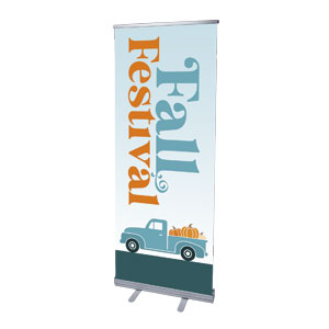 Fall Festival Truck 2'7" x 6'7"  Vinyl Banner