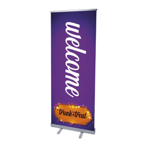 Trunk Or Treat Purple 2'7" x 6'7"  Vinyl Banner