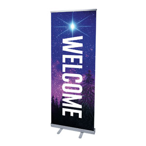 Peace On Earth Sky 2'7" x 6'7"  Vinyl Banner