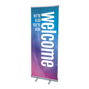 Bright Gradient 2'7" x 6'7"  Vinyl Banner