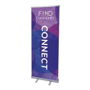 Find Your Community Connect 2'7" x 6'7"  Vinyl Banner