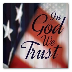 God We Trust StickUp