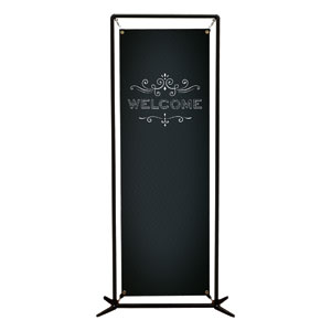 Chalk Welcome 2' x 6' Banner