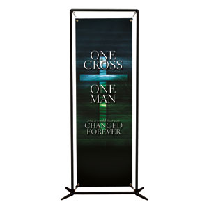 One Cross  2' x 6' Banner