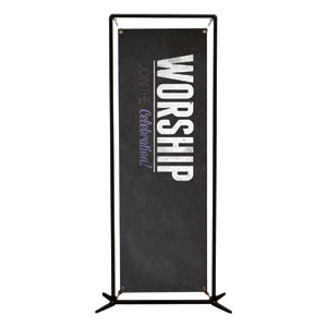 Slate Worship 2' x 6' Banner