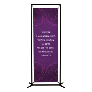 Flourish 2 Cor 5:17 2' x 6' Banner