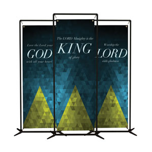 Majesty Triptych  2' x 6' Banner