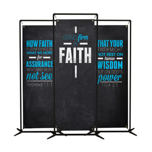 Slate Triptych 2' x 6' Banner