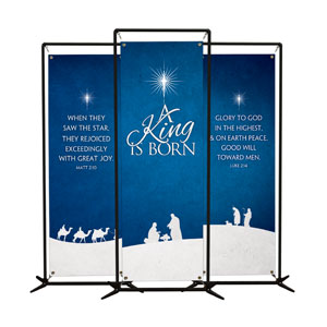 Christmas Silhouette  2' x 6' Banner