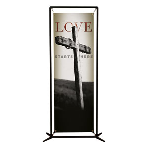 Love Starts Here 2' x 6' Banner