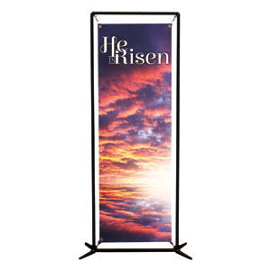 Risen Indeed L 2' x 6' Banner