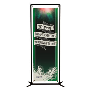 Hand Drawn Ribbon Palm Sunday 2' x 6' Banner