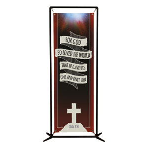 Hand Drawn Ribbon Good Friday 2' x 6' Banner