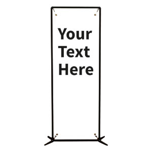 Build Your Design Black 2' x 6' Banner