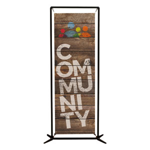 Shiplap Community Natural 2' x 6' Banner