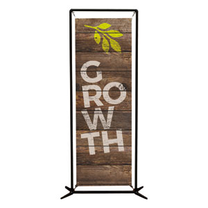 Shiplap Growth Natural 2' x 6' Banner