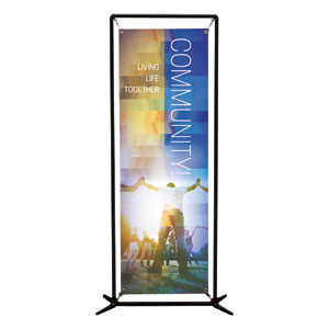 Modern Mosaic Community 2' x 6' Banner