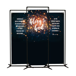 Glory to God Stars 2' x 6' Banner