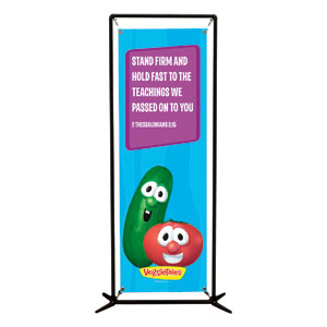 VeggieTales 2 Thes 2:15 2' x 6' Banner