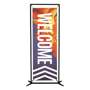 Chevron Welcome Fall 2' x 6' Banner