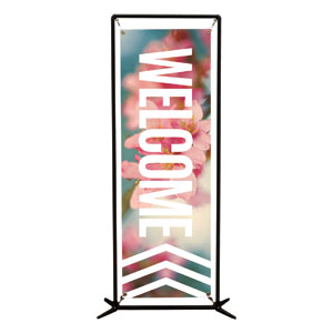 Chevron Welcome Spring 2' x 6' Banner