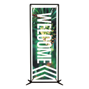 Chevron Welcome Winter 2' x 6' Banner