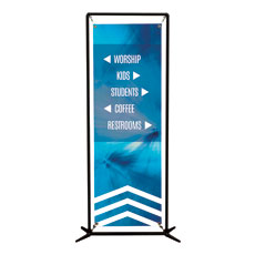 Chevron Welcome Blue Directional 