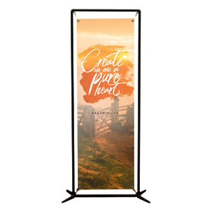 Beautiful Praise Pure Heart 2' x 6' Banner