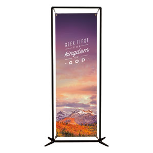 Mountains Seek First 2' x 6' Banner