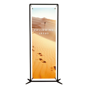 Following Jesus Sand Dunes 2' x 6' Banner