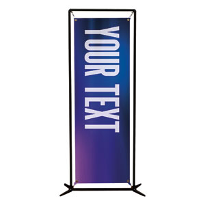 Aurora Lights Your Text Here 2' x 6' Banner