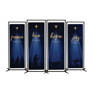 Christmas Star Hope is Born Advent Set 2' x 6' Banner