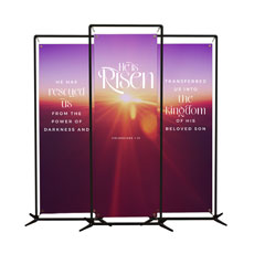 He Is Risen Light Triptych 