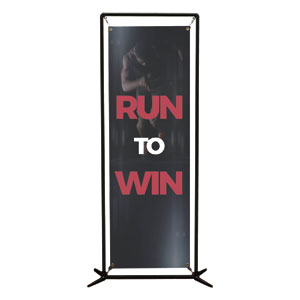 Run To Win 2' x 6' Banner