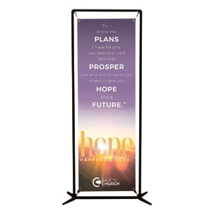 BTCS Hope Happens Here Scripture 2' x 6' Banner