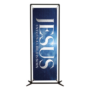 Jesus Unto Us 2' x 6' Banner