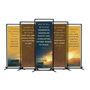 Behold A Savior Is Born Set 2' x 6' Banner