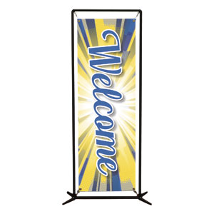 Kids Camp Comic Burst 2' x 6' Banner