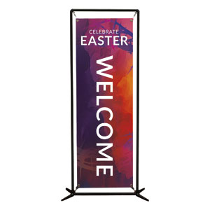 Vibrant Paint Easter 2' x 6' Banner