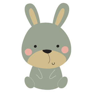 Woodland Friends Bunny StickUp