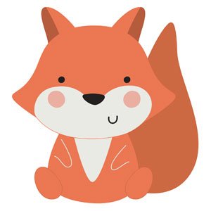 Woodland Friends Fox StickUp