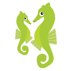 Ocean Buddies Sea Horse StickUp