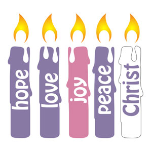 Advent Candles Set StickUp