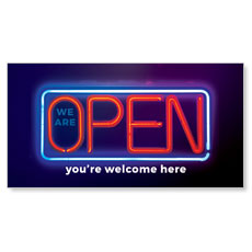 Open Neon Sign 