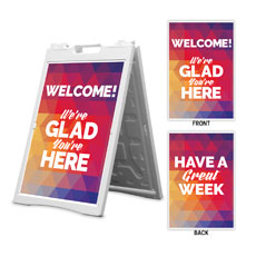 Geometric Bold Welcome Great Week 