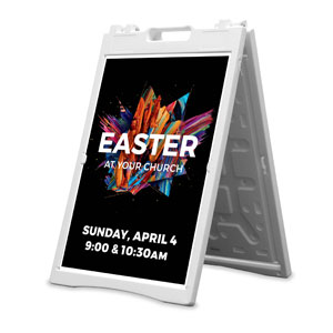 Crown Easter 2' x 3' Street Sign Banners