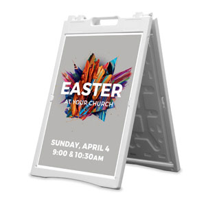 Crown Easter Grey 2' x 3' Street Sign Banners